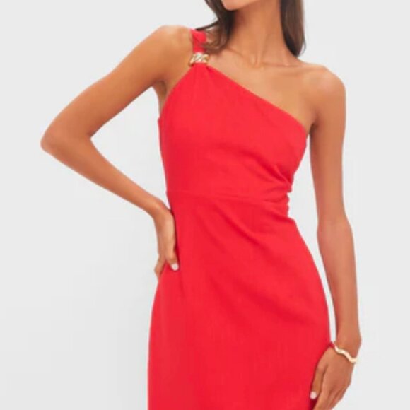 Tuckernuck Hyacinth House One Shoulder Midi Dress - Picture 7 of 16